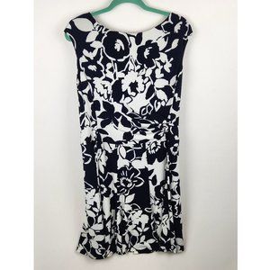 NWT Lauren Ralph Lauren Floral Stretch Cap Sleeve Midi Dress sz 14